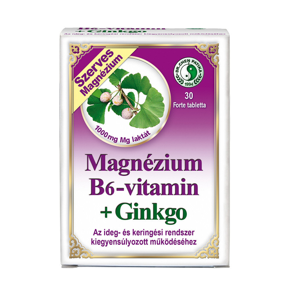 Magnézium B6 Vitamin Ginkgo Forte Tabletta