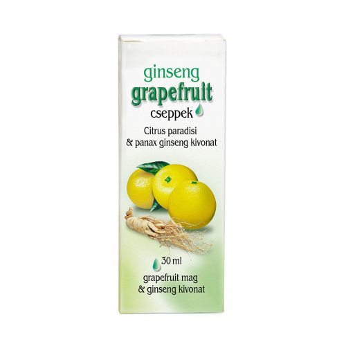 Grapefruitmag cseppek Ginseng gyökér kivonattal - 30ml