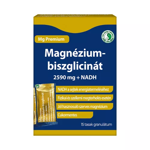 Magnézium biszglicinát 2590mg + NADH italpor 15 tasak