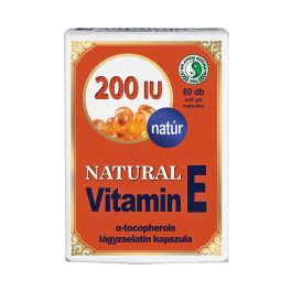 Natúr E-vitamin 200 IU lágyzselatin kapszula - 60db