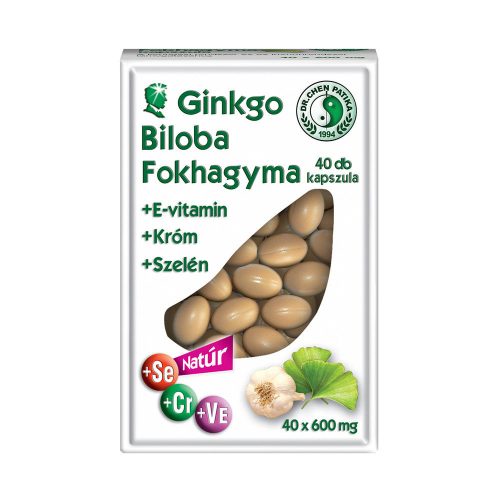  Ginkgo biloba and garlic capsules