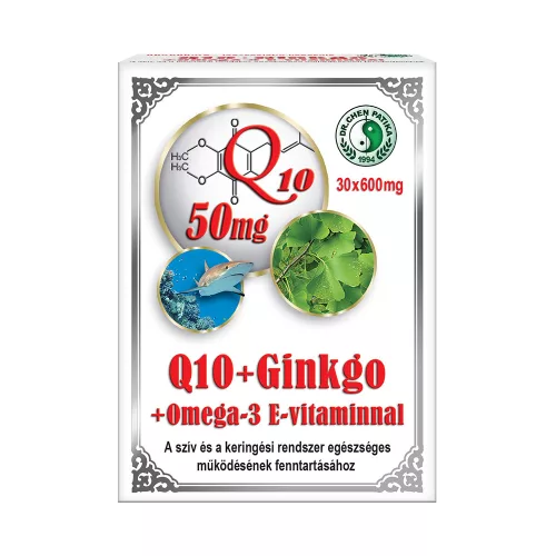 Q10 Ginkgo Omega-3 kapszula - 30db