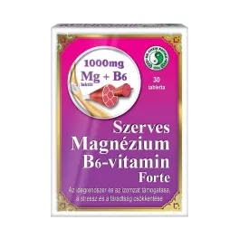 Szerves Magnézium B6-vitamin Forte tabletta - 30db