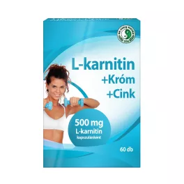L-karnitin 500 + Króm + Cink kapszula - 60db