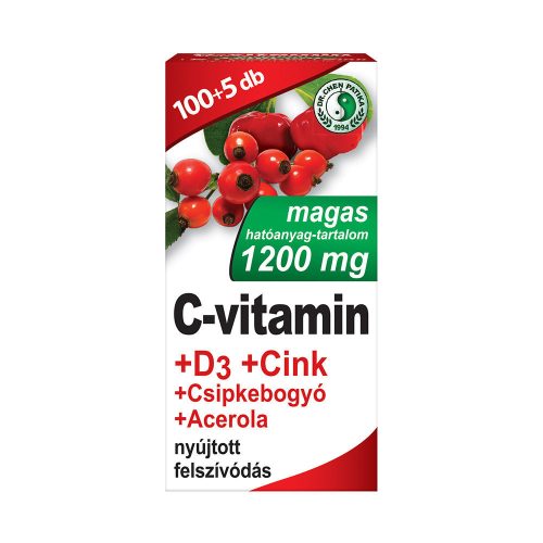 1200 mg C-vitamin + D3-vitamin 