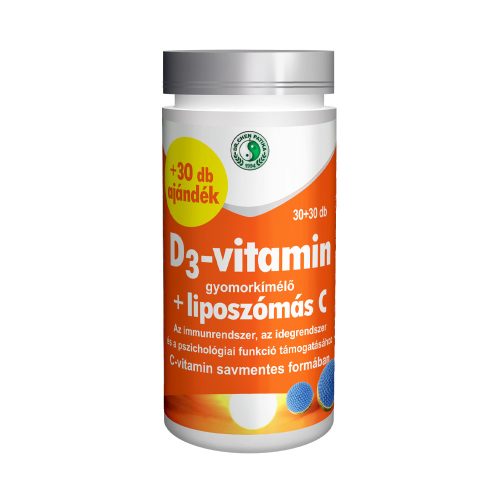 D3-MAX Liposzómás (Soft) C-vitamin kapszula - 30+30db