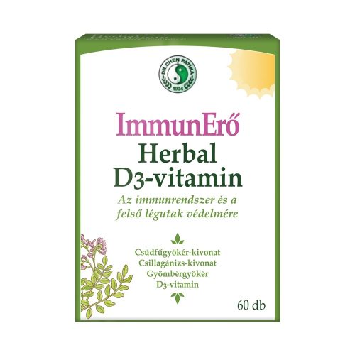 IMMUNPOWER-HERBAL + Vitamin D3 capsules - 60pcs
