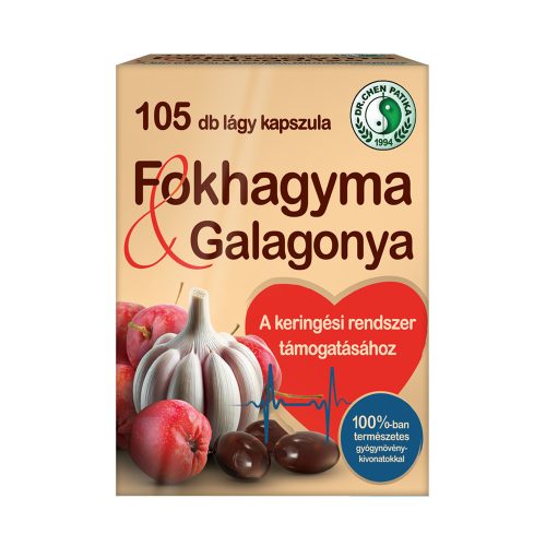 Fokhagyma és Galagonya kapszula - 105db