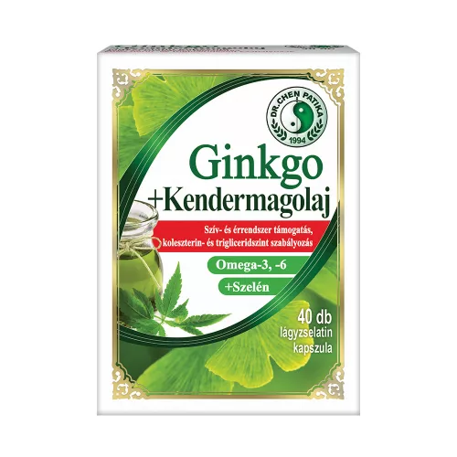 Ginkgo biloba and Hemp oil capsules 40x