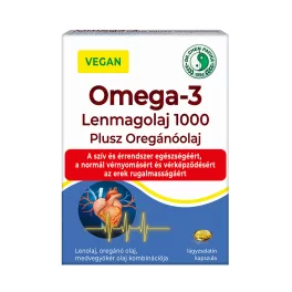   Vegán Omega-3 Lenmagolaj 1000 Plusz Oregánóolaj kapsz. 30x