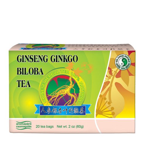 Ginseng-Ginkgo und grüner Tee